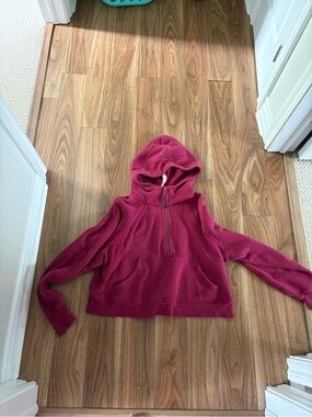 lululemon athletica Half-Zip Scuba Pullover in Deep Berry